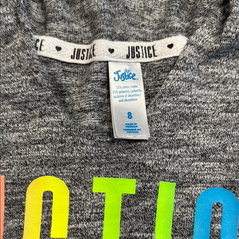 Justice Gray Kids Hoodie